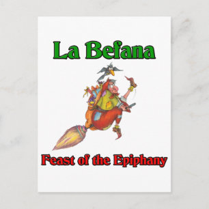 Cartes Pour Fêtes Annuelles Festin de Befana de La (sorcière de Noël) de