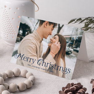 Cartes Pour Fêtes Annuelles Festin Elegance Marine Joyeux Noël Photo