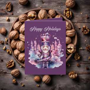 Cartes Pour Fêtes Annuelles Festin Noël aquarelle noisette ajouter du texte