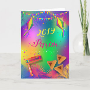 Cartes Pour Fêtes Annuelles Festival Happy Purim