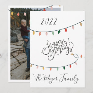 Cartes Pour Fêtes Annuelles Festivale Joyeuses Fêtes feux de Noël