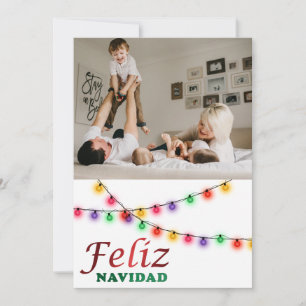 Cartes Pour Fêtes Annuelles Festivals Feliz Navidad Photo espagnole