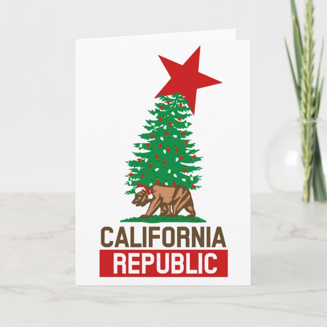 Cartes Pour Fêtes Annuelles Festive California Republic for the Holidays (Devant)
