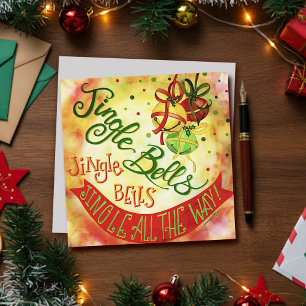 Cartes Pour Fêtes Annuelles Festive Jingle Bells Jolie Inspirivité de Noël