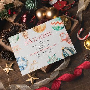 Cartes Pour Fêtes Annuelles Festive Jingle & Mingle Christmas Enregistrer la d