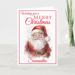 Cartes Pour Fêtes Annuelles Festive Jolly Père Noël Joyeux Noël