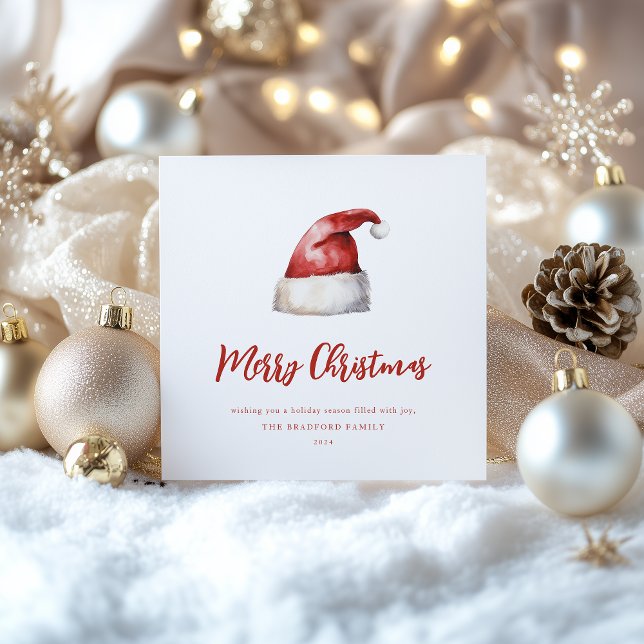 Cartes Pour Fêtes Annuelles Festive Santa Hat (Créateur téléchargé)