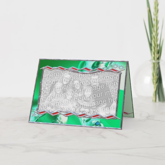 Cartes Pour Fêtes Annuelles Festive Sheen (cadre photo) (Devant)