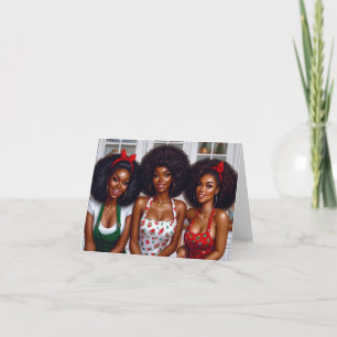 Cartes Pour Fêtes Annuelles Festive Sisterhood Blank Christmas Card