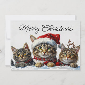 Cartes Pour Fêtes Annuelles Festive Whiskers in the Snow