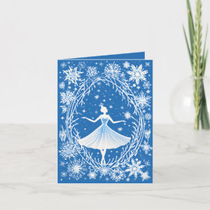 Cartes Pour Fêtes Annuelles Festive Winter Ballet ajouter un message