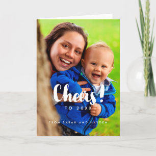 Cartes Pour Fêtes Annuelles Fête blanche tendance Nouvel An