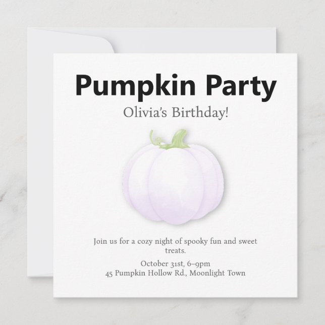 Cartes Pour Fêtes Annuelles Fête d'anniversaire d'Halloween | Conception Citro (Devant)