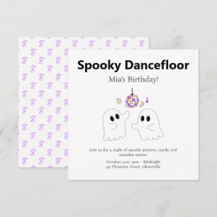 Cartes Pour Fêtes Annuelles Fête d'anniversaire d'Halloween Éffrayant Dancef