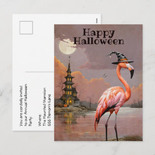 Cartes Pour Fêtes Annuelles Fête de costumes d'Halloween dans un manoir hanté