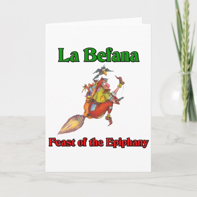 Cartes Pour Fêtes Annuelles Fête De La Bafana De L'Epiphanie (Devant)