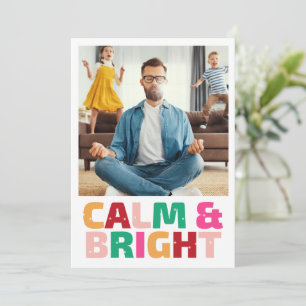 Cartes Pour Fêtes Annuelles Fête de la Famille au calme et brillant