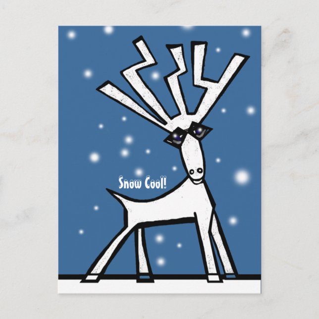 Cartes Pour Fêtes Annuelles Fête de la neige (Devant)