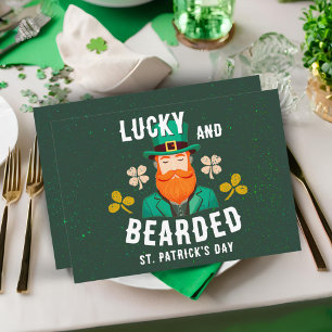 Cartes Pour Fêtes Annuelles Fête de la Saint-Patrick Lucky et intrigué Leprech