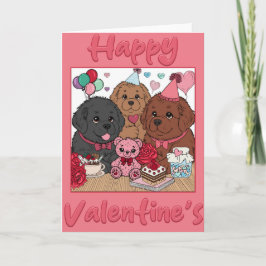 Cartes Pour Fêtes Annuelles Fête de la Saint-Valentin Newfy (vide à l'intérieu
