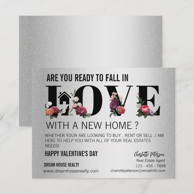 Cartes Pour Fêtes Annuelles Fête de la Saint-Valentin pour l'agriculture moder (Devant / Derrière)