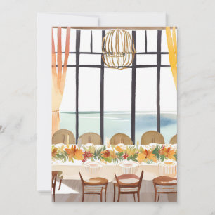 Cartes Pour Fêtes Annuelles Fête de l'Action de grâce dans un cadre tropical