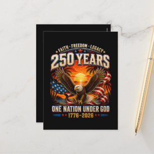 Cartes Pour Fêtes Annuelles Fête de l'indépendance américaine 1776 2026 250e 4