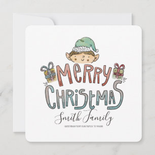 Cartes Pour Fêtes Annuelles Fête de Noël à la main