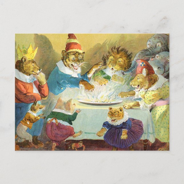 Cartes Pour Fêtes Annuelles Fête de Noël au Pays des Animaux (Devant)