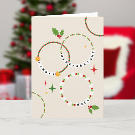 Cartes Pour Fêtes Annuelles Fête de Noël des bracelets d'amitié