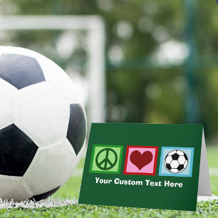 Cartes Pour Fêtes Annuelles Fête de Noël en soccer sur mesure