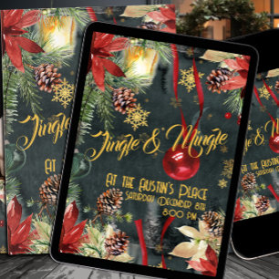 Cartes Pour Fêtes Annuelles Fête de Noël Jingle & Mingle Splendeur des Fêtes