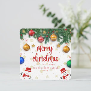 Cartes Pour Fêtes Annuelles Fête de Noël Joyeux Noël