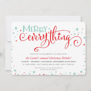 Cartes Pour Fêtes Annuelles FÊTE DE NOËL mignon fun festif MERRY TOUT