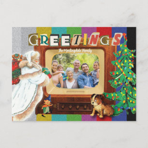 Cartes Pour Fêtes Annuelles Fête de Noël Retro Modern