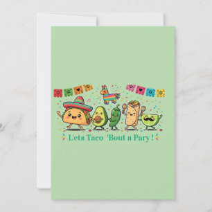 Cartes Pour Fêtes Annuelles Fête de nourriture mexicaine Kawaii mignonne - Tac