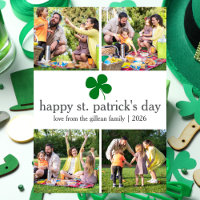 Fête de St. patrick Famille Shamrock verte Photo