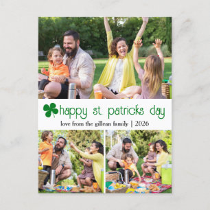 Cartes Pour Fêtes Annuelles Fête de St. patrick Famille Shamrock verte Photo