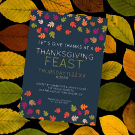 Cartes Pour Fêtes Annuelles Fête de Thanksgiving aux couleurs d'automne