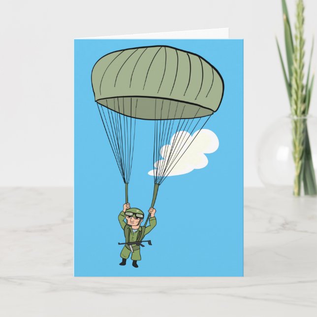 Cartes Pour Fêtes Annuelles Fête des anciens combattants de l'Air Borne (Devant)