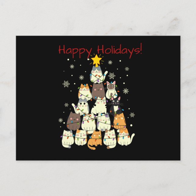 Cartes Pour Fêtes Annuelles Fête des chats ! (Devant)