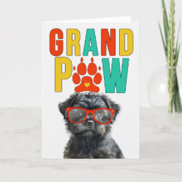 Cartes Pour Fêtes Annuelles Fête des grands-parents GrandDOG de GrandPAW Affen