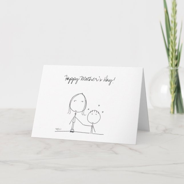Cartes Pour Fêtes Annuelles Fête des mères (Devant)