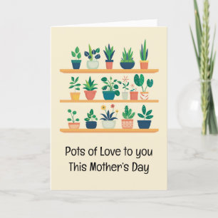 Cartes Pour Fêtes Annuelles Fête des mères amusantes Plantes