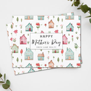 Cartes Pour Fêtes Annuelles Fête des mères Aquarelle Immobilier