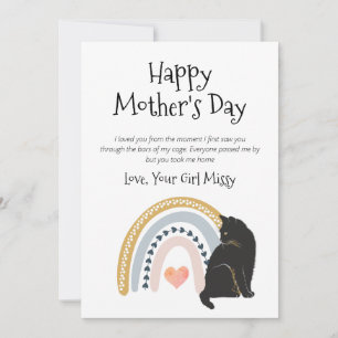 Cartes Pour Fêtes Annuelles Fête des mères de chat