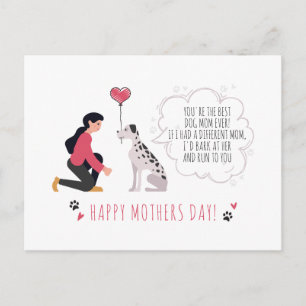 Cartes Pour Fêtes Annuelles Fête des mères de la mère de chien