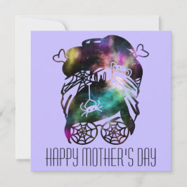 Cartes Pour Fêtes Annuelles Fête des mères de sorcières éffrayantes Maman Dépl