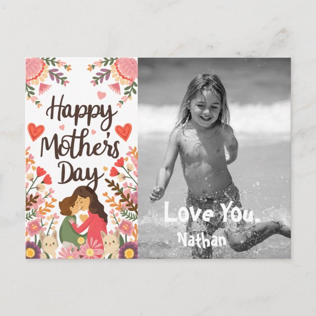 Cartes Pour Fêtes Annuelles *~* Fête des Mères Joueuse Whimsical AP72 Photo (Devant)