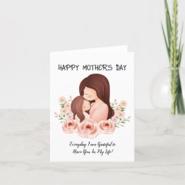 Cartes Pour Fêtes Annuelles fête des mères maman et fille 